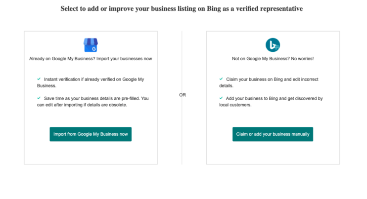 how to create a bing places for business